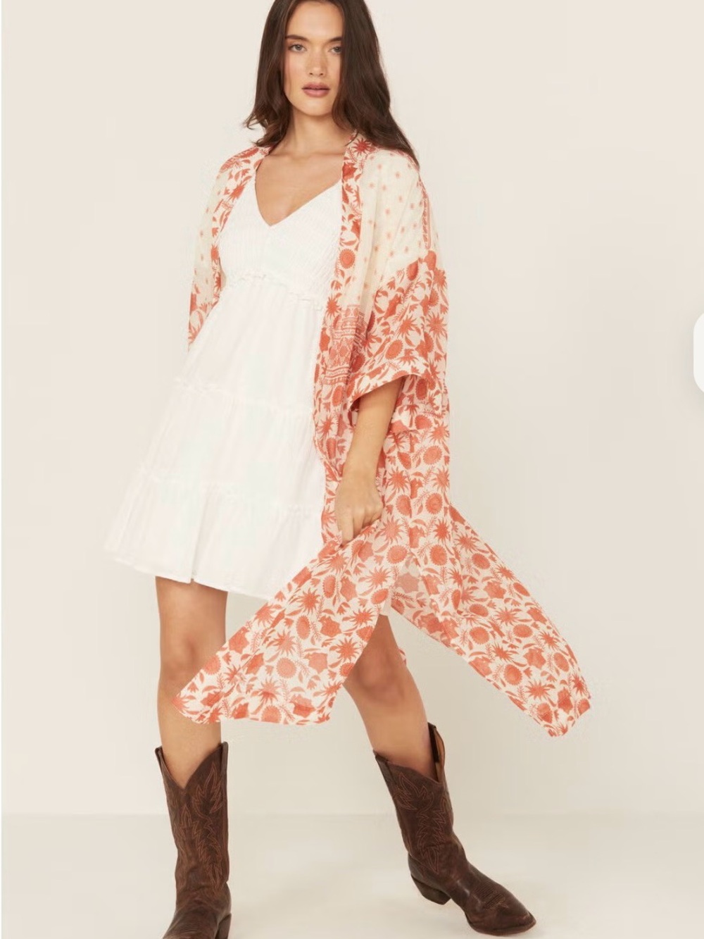 Ariat Coral Floral Kimono